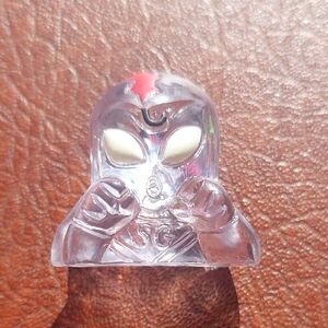 RARE CLEAR Translucent Gogo's Crazy Bones ALIEN #34 "SUPER GO GO" - UV Eyes